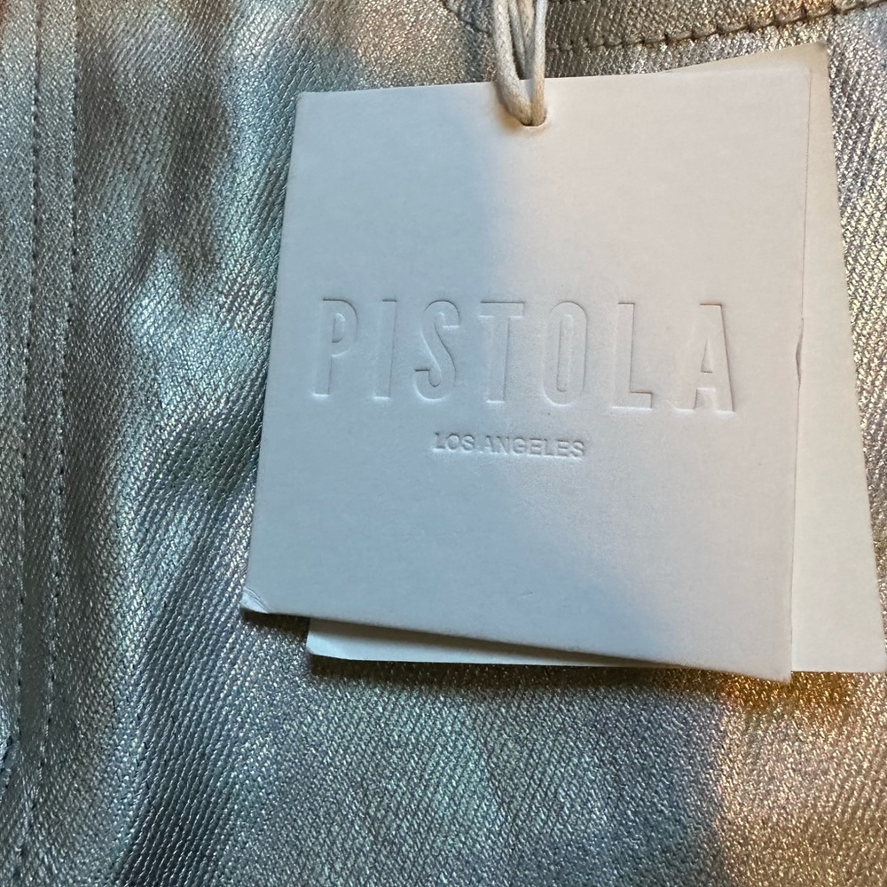 Pistola Cassie Silver Coated Prism straight leg Jeans - Picture 6 of 7